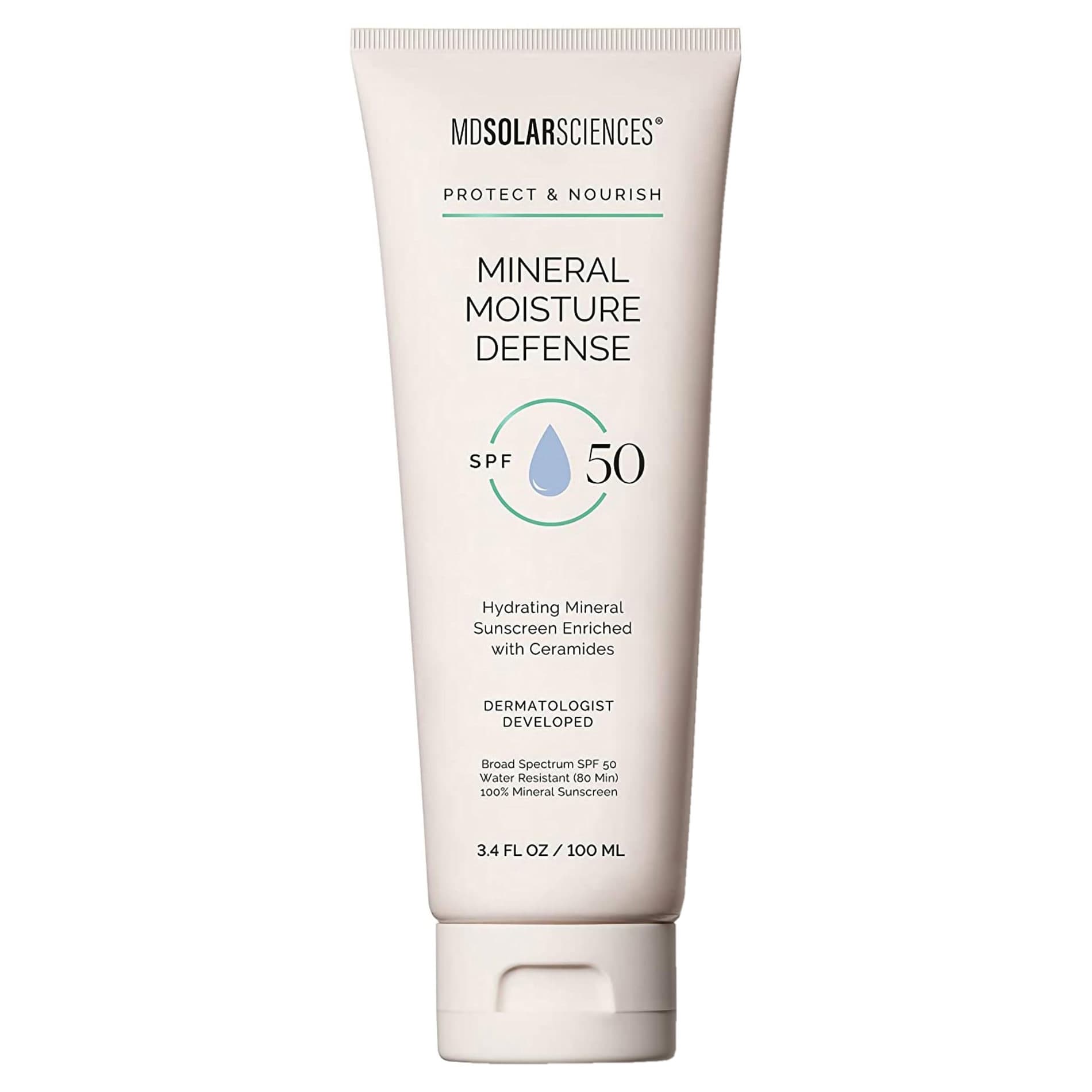 MDSolarSciences Mineral Moisture Defense Sunscreen SPF 50, 3.4 oz - Package of 6 - Image 1