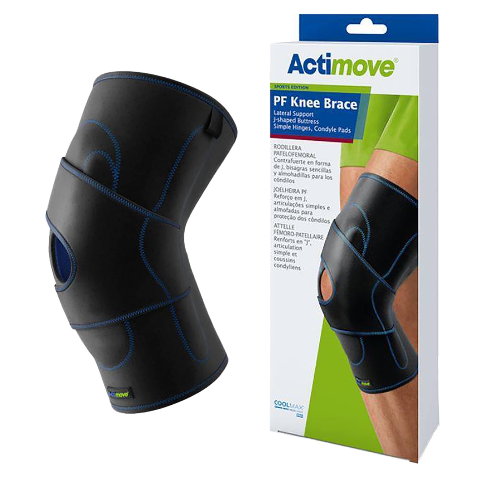 Actimove PF Knee Brace Lateral Support Simple Hinges, Black, Small, For Right - Image 1