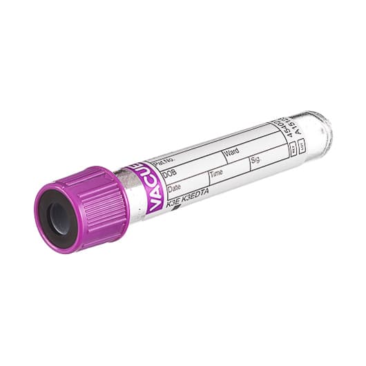 Vacuette K3 EDTA Additive Blood Collection Tube, 13 x 75 mm, 4 mL - Case of 1200 - Image 1