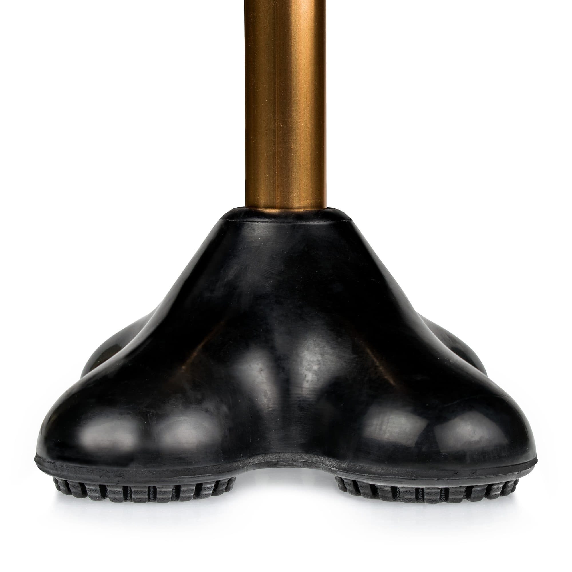 McKesson Black Rubber 4-Point Cane Tip - Image 3