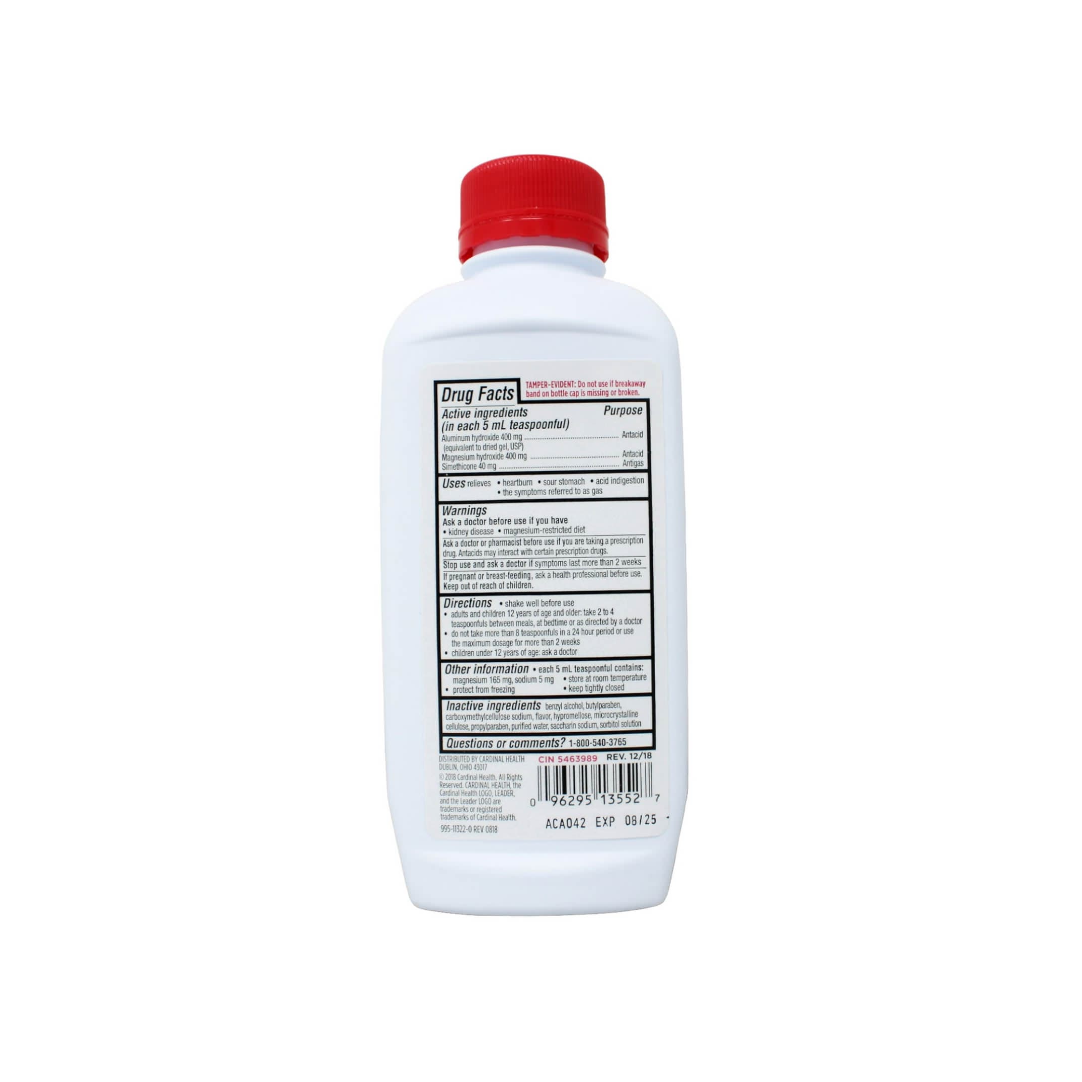 Leader Maximum Strength Antacid Liquid, Cherry, 12 oz - Each - Image 2