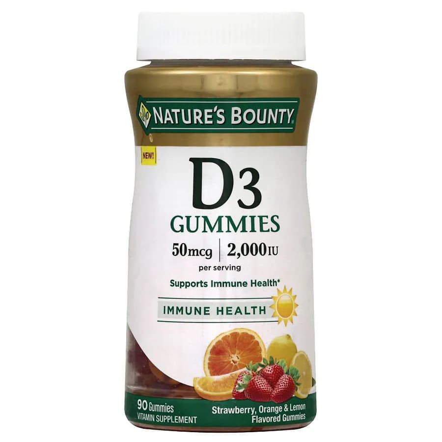 Nature's Bounty Vitamin D3 Gummies - Bottle of 90