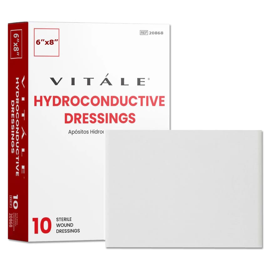 Vitale Hydroconductive Dressing, 6" x 8" - Box of 10 - Image 1