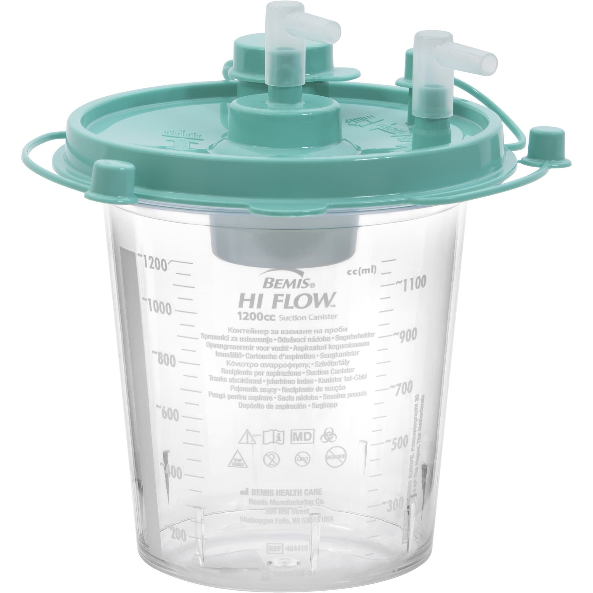 Bemis Healthcare Hi-Flow Rigid Suction Canister