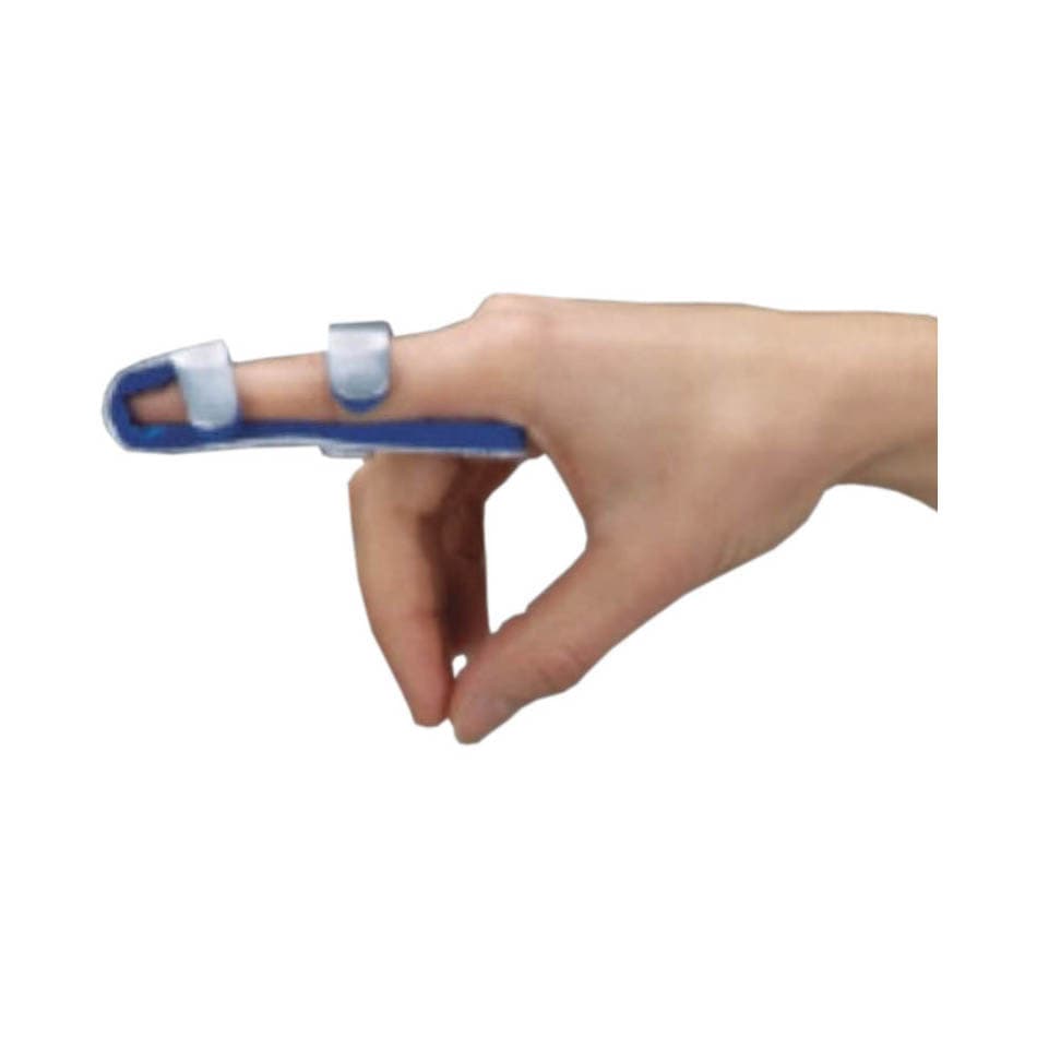 Deroyal Finger Splint Silver Without Fastening Baseball Style Single Patient Use, Medium, - 1 Dozen - Image 1