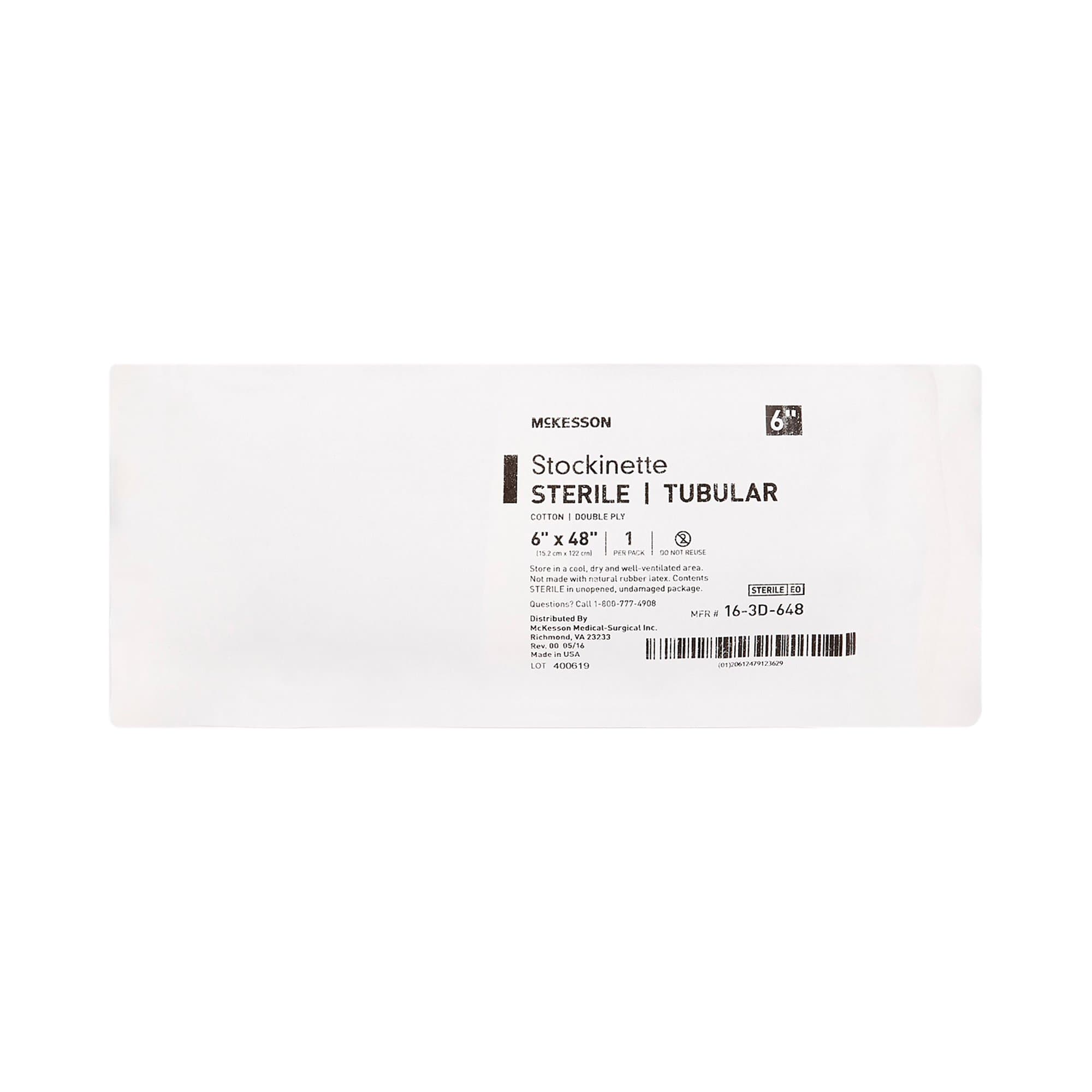 McKesson Surgical Beige Stockinette, 6 x 48 Inch - Package of 18 - Image 1