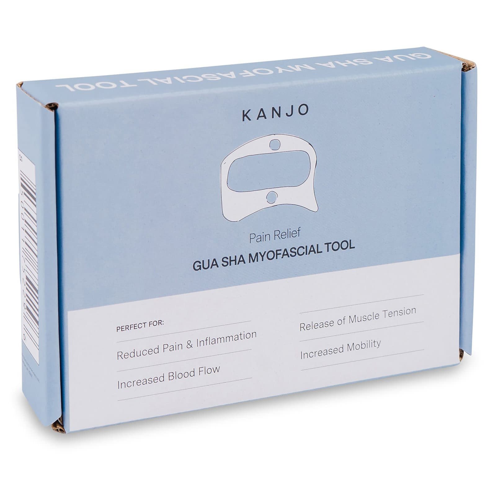 Kanjo Pain Relief Gua Sha Myofascial Massage Tool, Silver - Case of 30 - Image 1