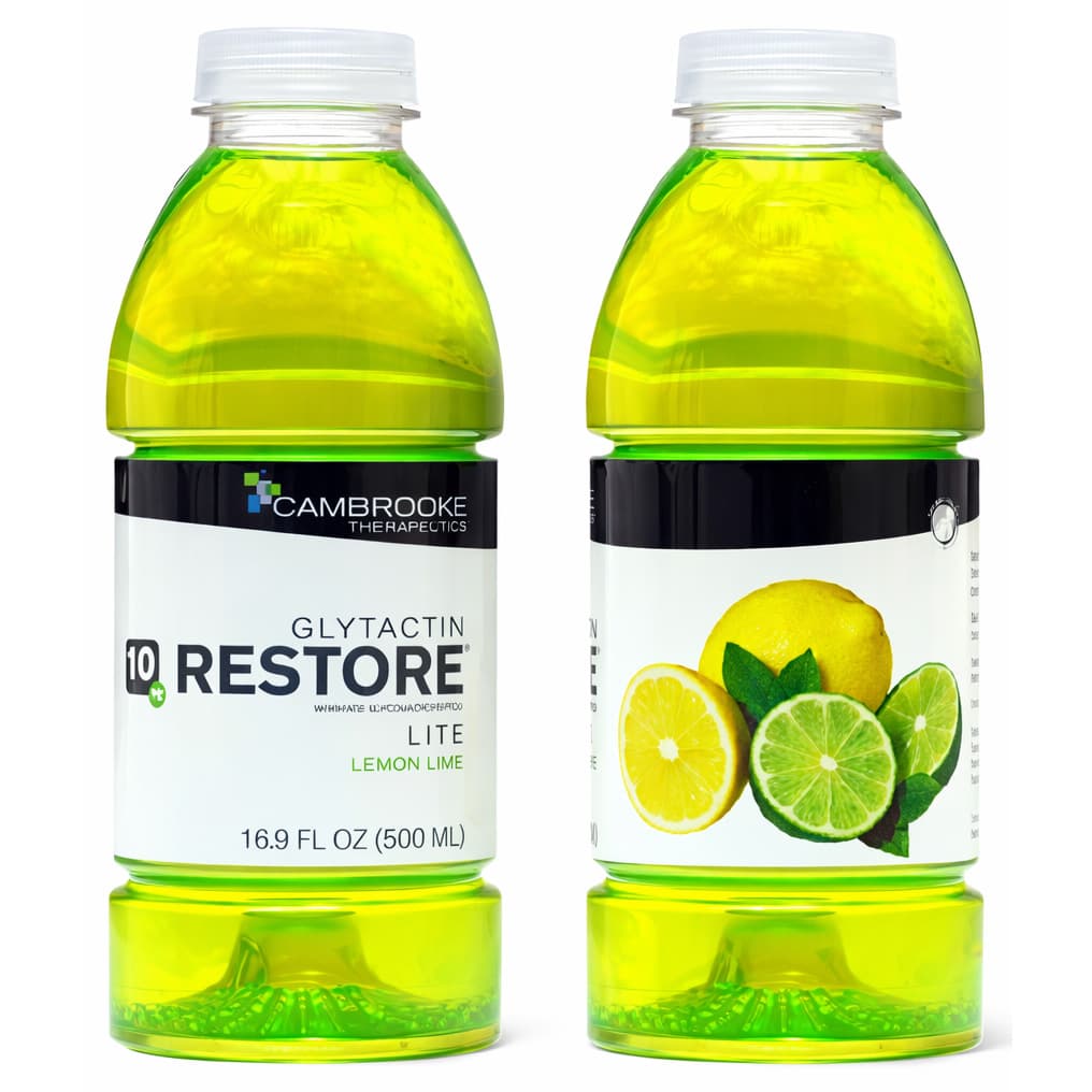 Glytactin Restore Lite PKU Oral Supplement, 16.9 oz, Lemon Lime - Each - Image 1