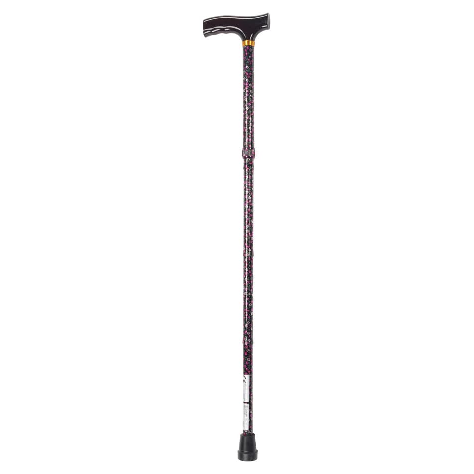 Drive Aluminum Folding Canes, Height Adjustable, Pink - Case of 12 - Image 1