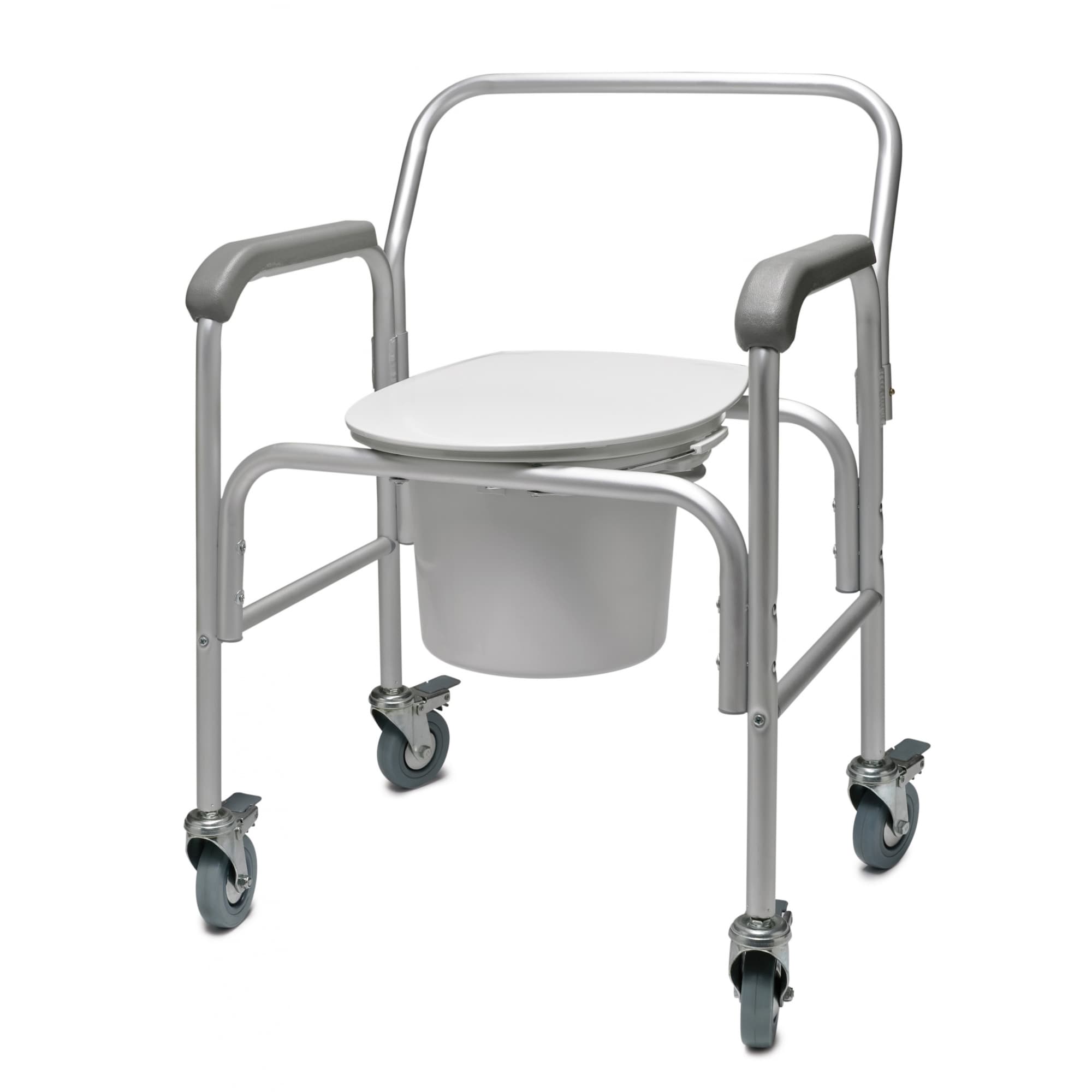 Lumex 3-In-1 Aluminum Commode with Back Bar