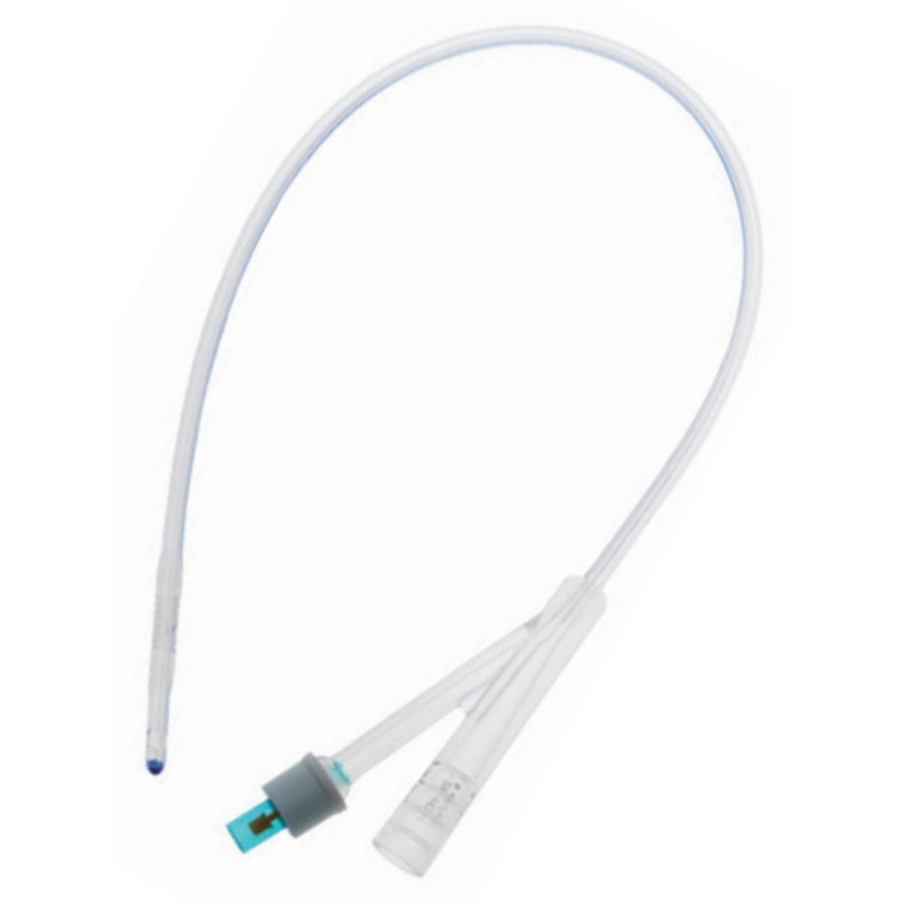 Amsure 2-Way 100% Silicone Foley Catheters, 30cc, 18 Fr - Box of 10 - Image 1