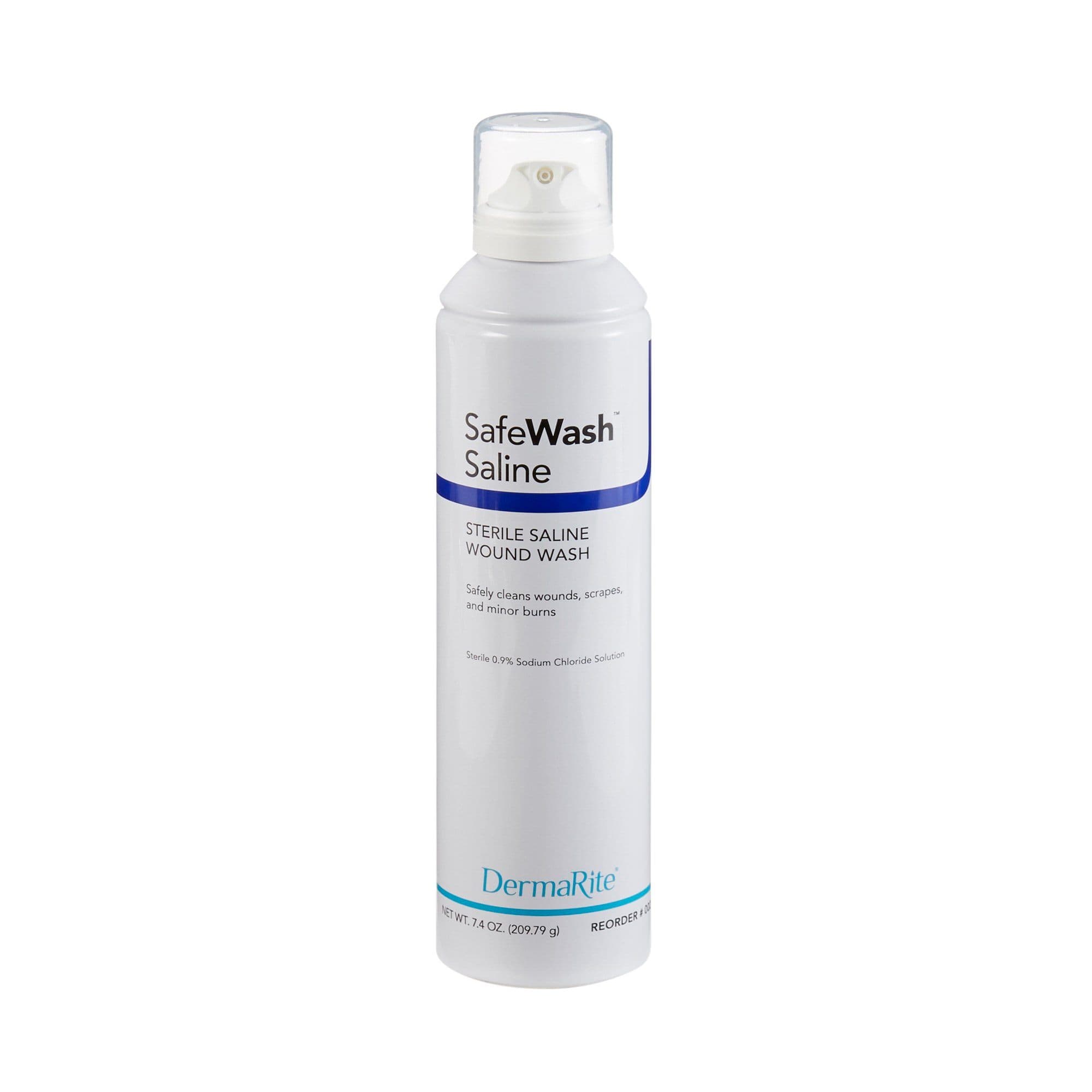 DermaRite SafeWash Sterile Saline Wound Cleanser Spray, 7.4 oz - Each - Image 1