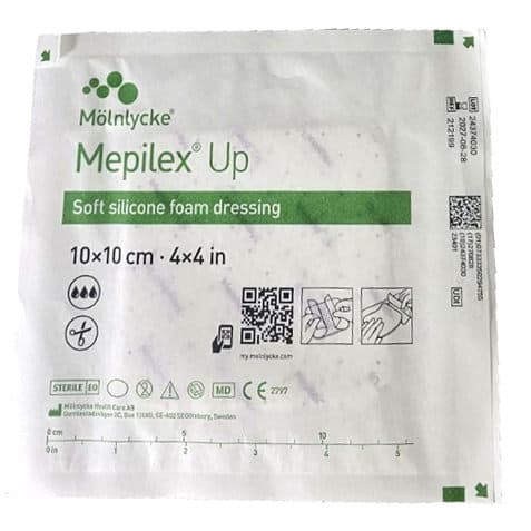 Mepilex UP Non-Bordered Foam Dressing, 4 x 4 Inch - Each - Image 1