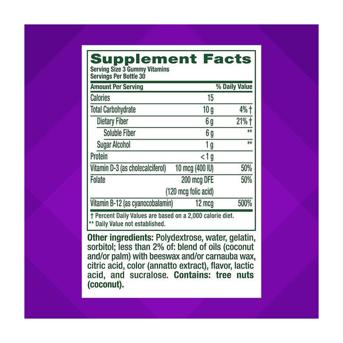 Vitafusion GLP-1 Support Fiber Vitamin Gummies - Image 3