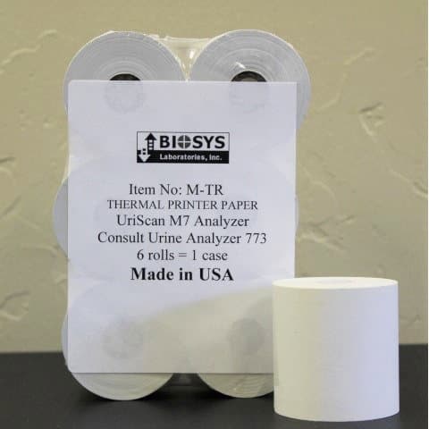 Biosys Labs Diagnostic Recording Paper Roll Without Grid - Case of 6 - Image 1