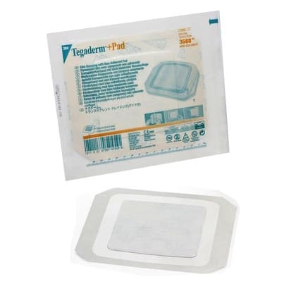 3M Tegaderm Plus Pad Film Dressing, 6" x 6" - Image 1
