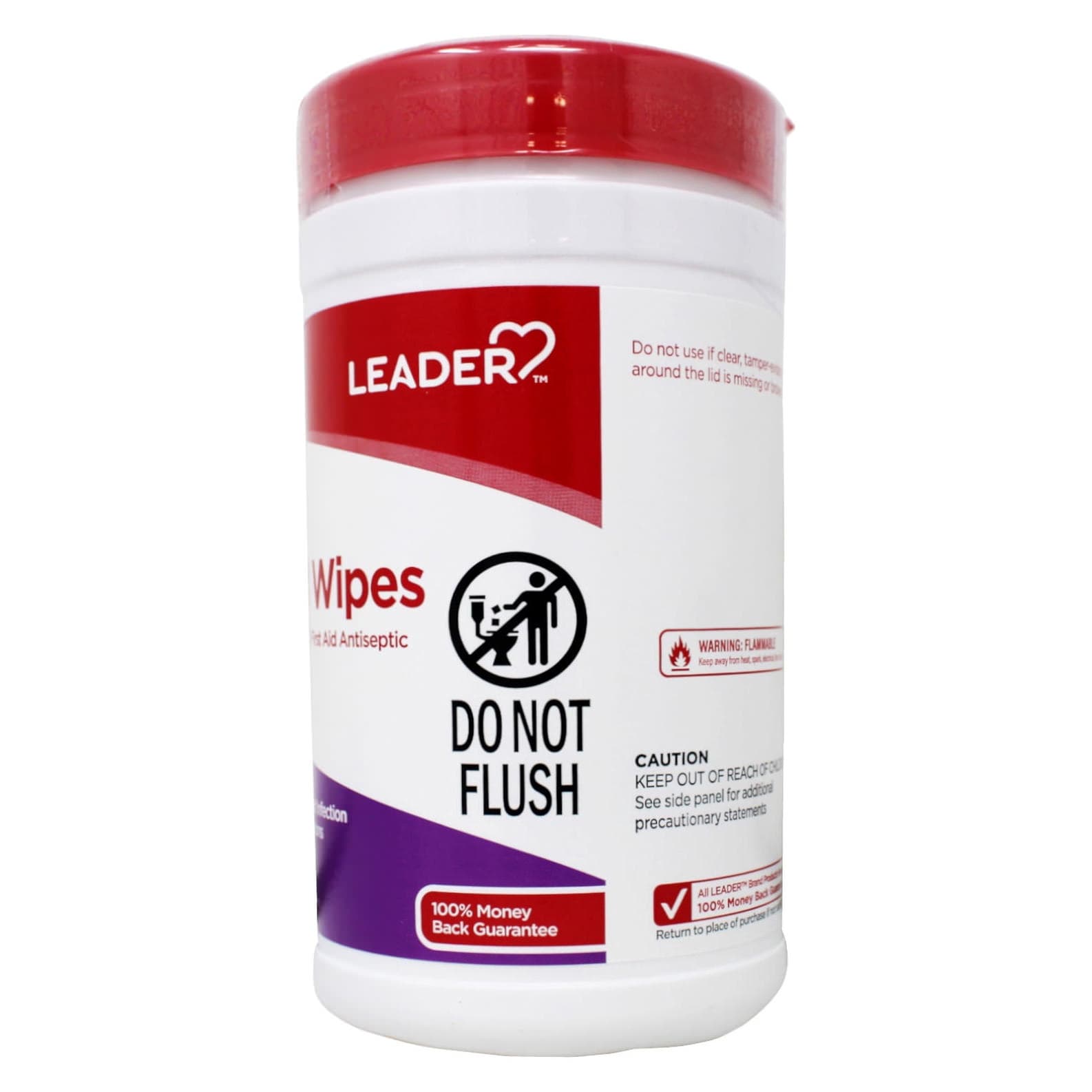 Leader Isopropyl Alcohol 70% Wipes, 40 ct - Each - Image 2