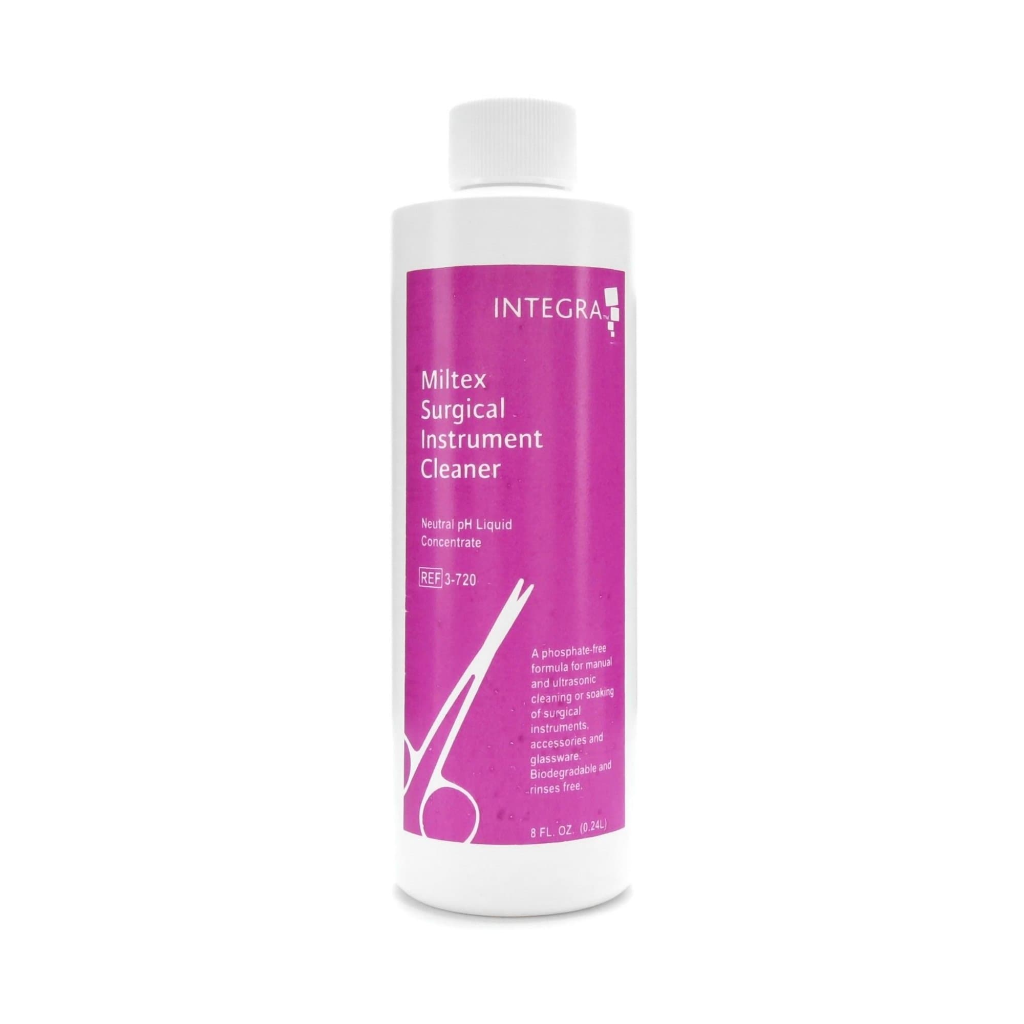 Miltex Instrument Detergent Liquid Concentrate, Bottle, 8 oz. - Case of 12 - Image 1
