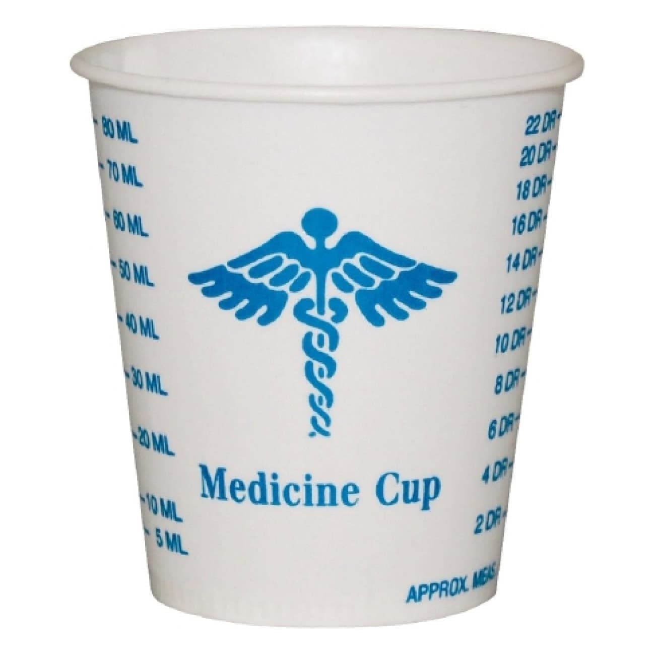Solo Graduated Medicine Cup Medical Print Graduated Without Handle Cold - Sleeve of 100 - Image 1