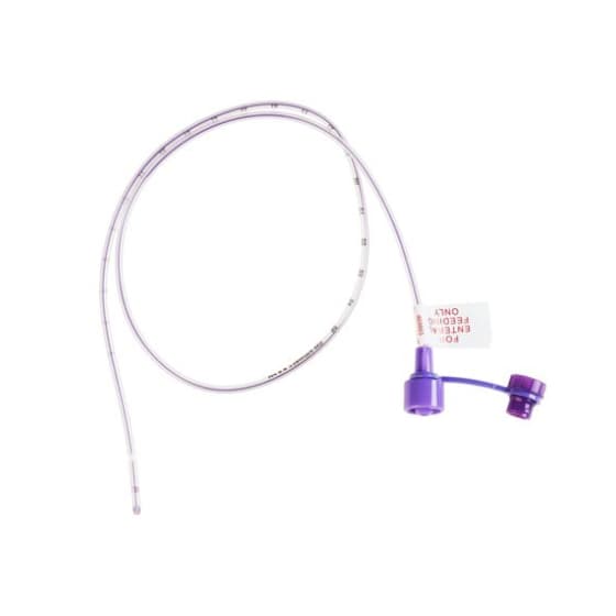 Kangaroo Purple PVC Feeding Tube with ENFit, 10 Fr, 42 Inch - Case of 50 - Image 1