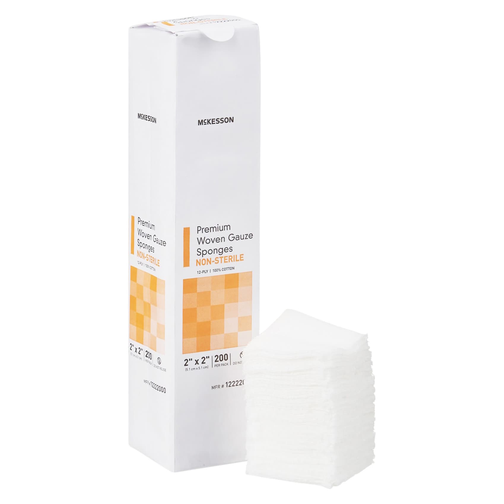 McKesson Gauze Sponge White Square NonSterile