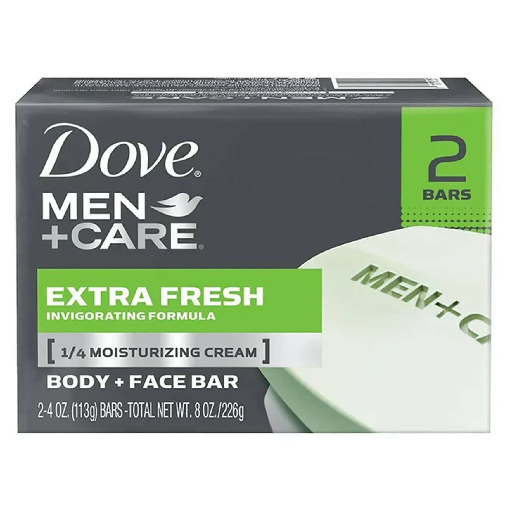 Dove Men+Care Bar Extra Fresh Scent, 3.75 oz - Package of 2 - Image 1