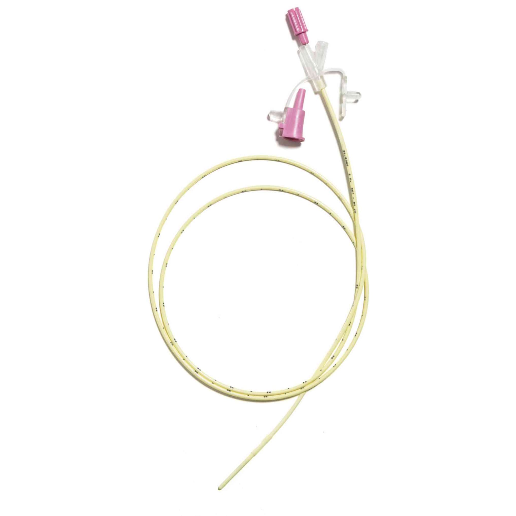 Corflo Ultra Nasogastric Feeding Tube with Stylet, Weighted, Pediatric, 6 Fr, 36" - Box of 10 - Image 1