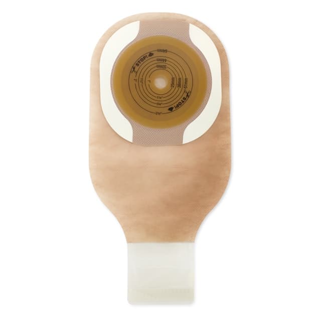 Premier 1-Piece Drainable Ostomy Pouch with Flat Flextend Barrier, Transparent - Box of 10 - Image 1