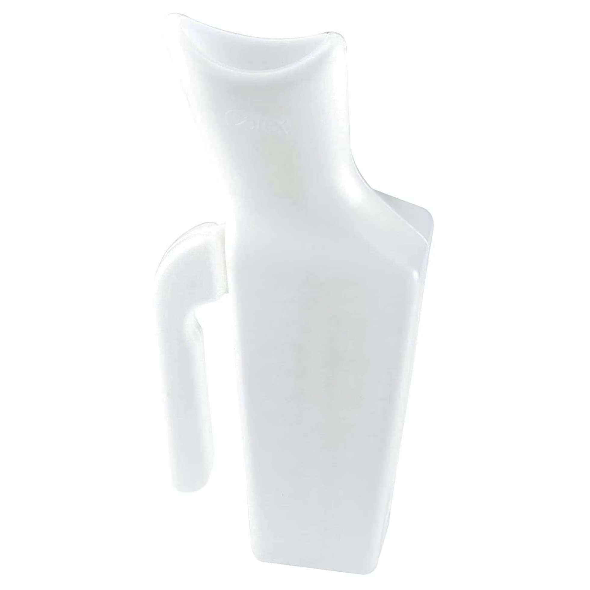 Carex Polyethylene Female Urinal, Translucent White - Image 2