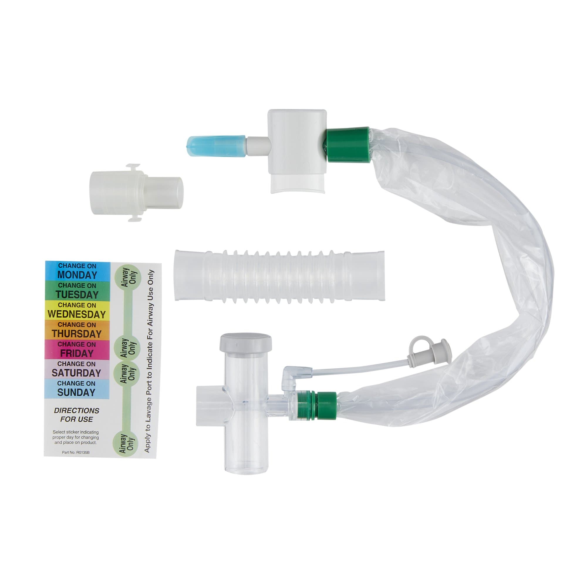 Halyard Ballard Trach Care Adult T-Piece 24-Hour Closed Suction Catheter, 14Fr - Image 2