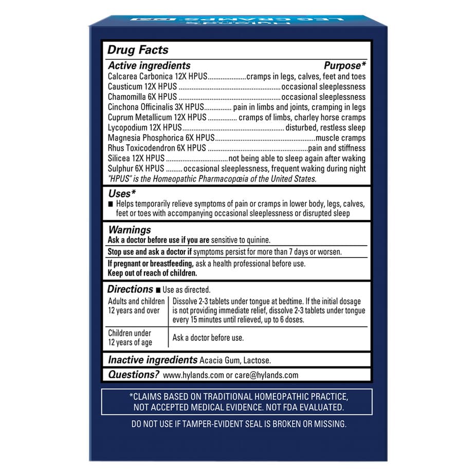 Hyland's Leg Cramps PM Tablets - Image 2