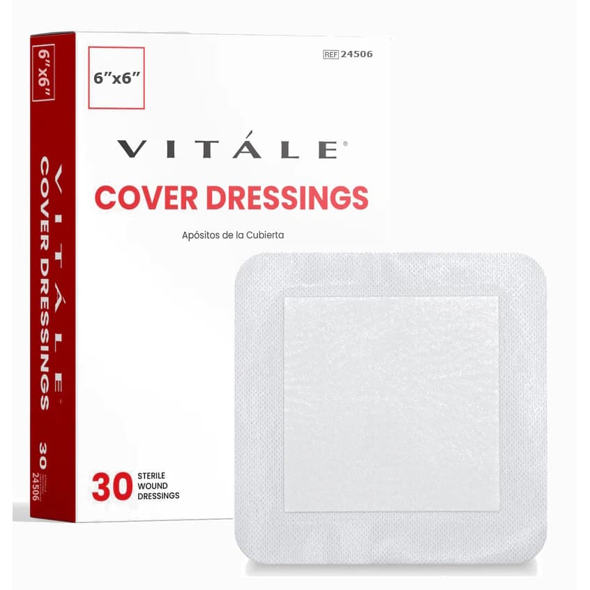 Vitale Cover Dressing, 6 x 6 Inch - Box of 30 - Image 1