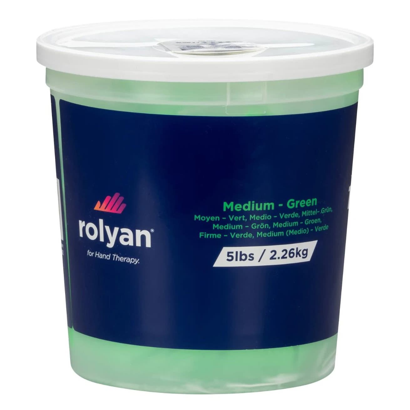 Rolyan Therapy Putty, 5 lb/80 oz Green, Medium - Image 1