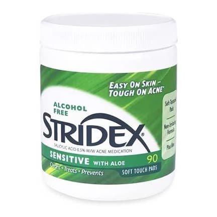 Stridex Sensitive Acne Medication Pad with Aloe, 90 Count - Image 2