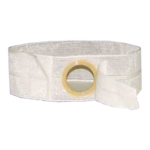 Nu-Hope Nu-Form 4" White Regular Elastic Ostomy Support Belt with Prolapse, Extra Large, 2-7/8 x 3-3/8 Inch - Each - Image 1