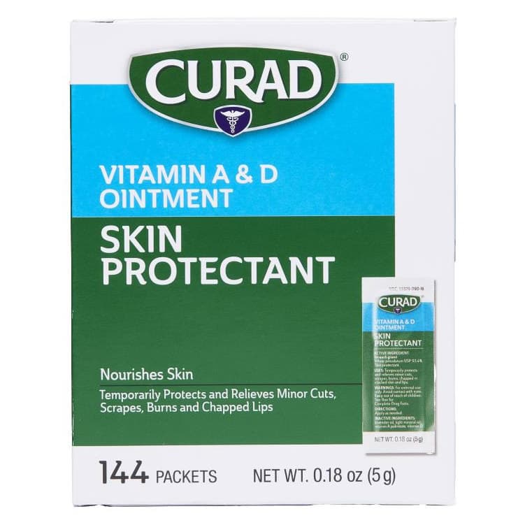 CURAD Vitamin A and D Ointment, 5 Gram - Case of 864 - Image 1