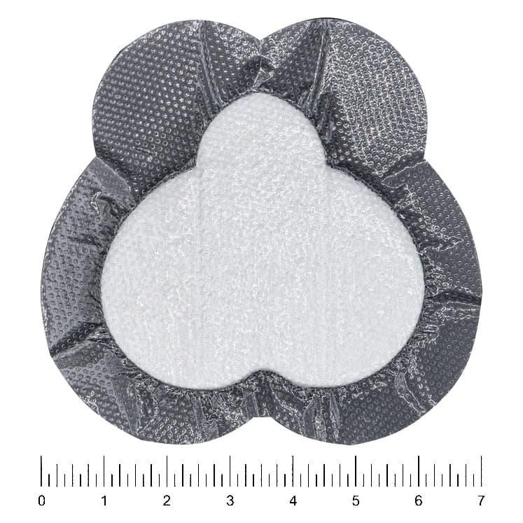 Vitale Silicone Sacral Super-Absorbent Dressings, 7" x 6.75" - Each - Image 1