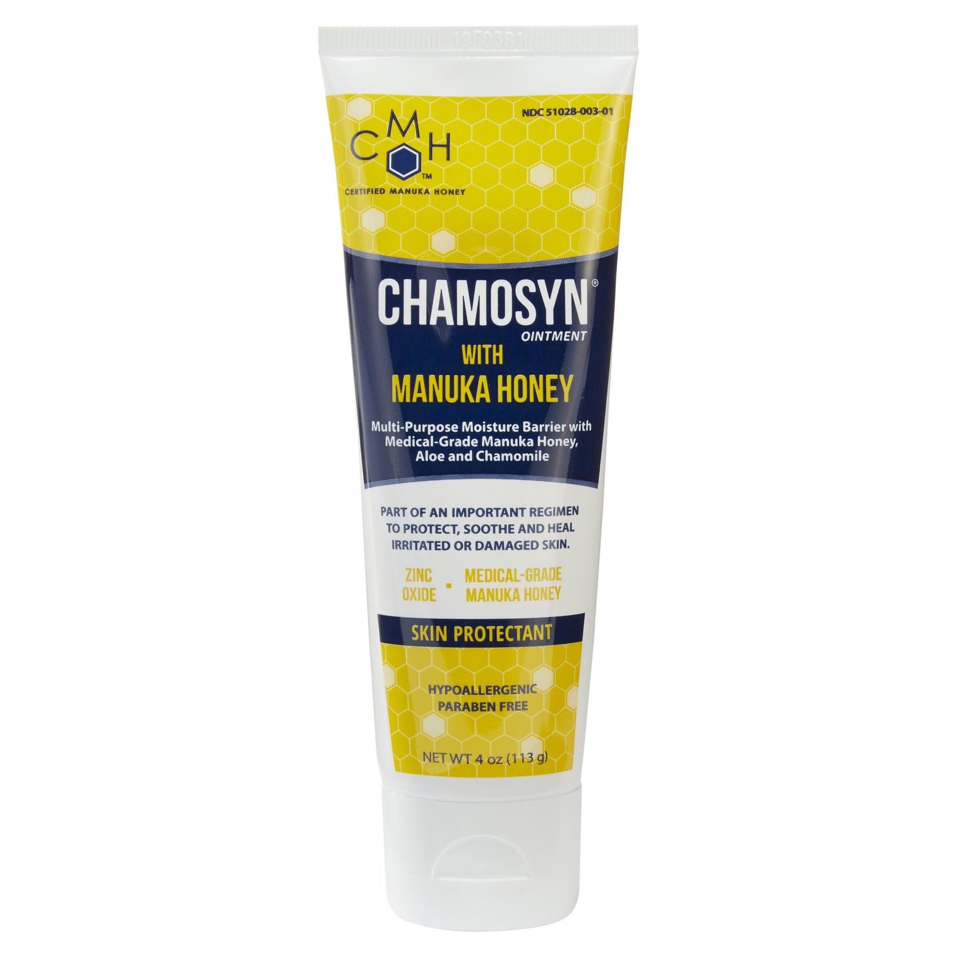 Chamosyn Skin Protectant Ointment with Manuka Honey, 4 oz - Case of 24 - Image 1