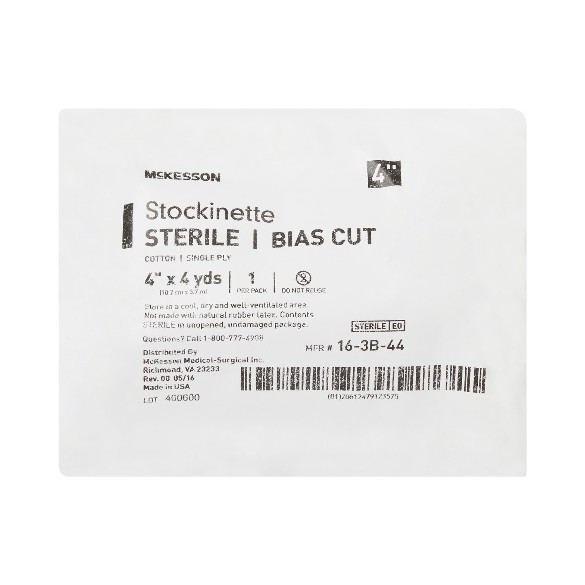 McKesson Bias Cut Stockinette Beige Sterile - Image 1