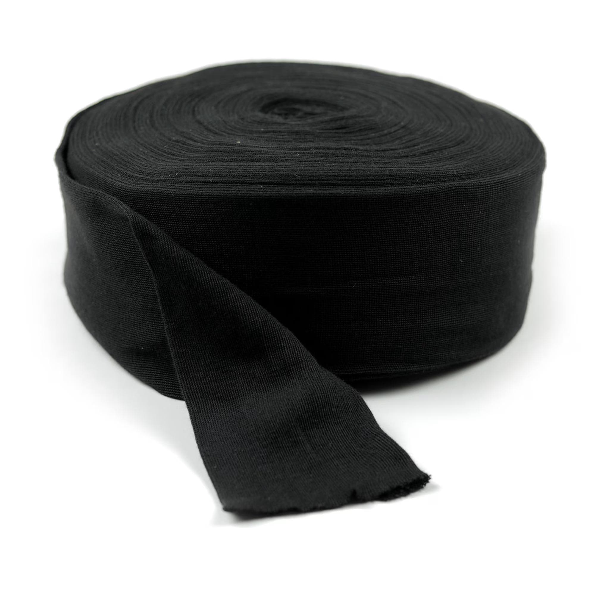 Cando Black Polyester Stockinette 25 Yard Roll, 4 Inch - Image 1