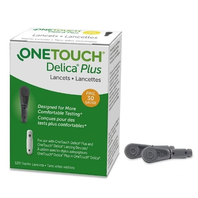 Lifescan OneTouch Delica Plus Phlebotomy Lancet, 30 Gauge - Box of 100 - Image 1