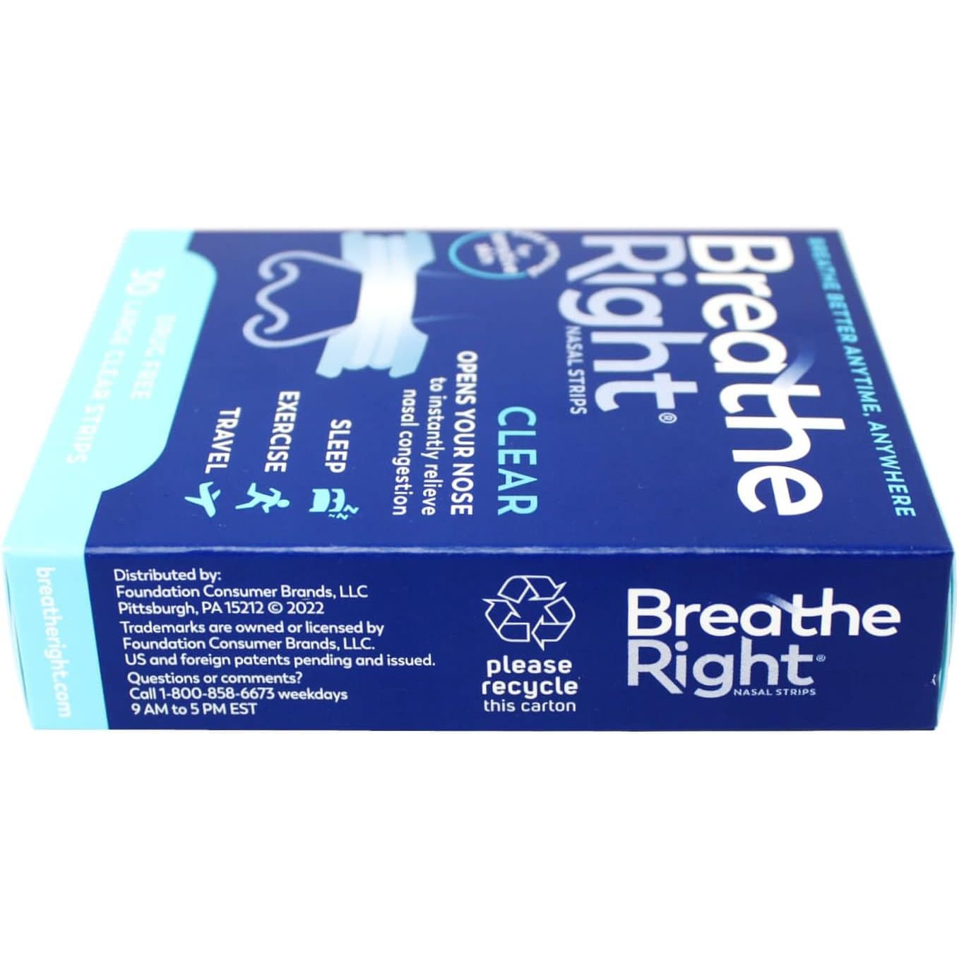 Breathe Right, Clear Strips, Large, 30 Count - Each - Image 2