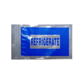 Elkay Plastics Reclosable Refrigerate Bag Clear-Blue 2 mil, 9 x 12 Inch - Package of 100 - Image 1