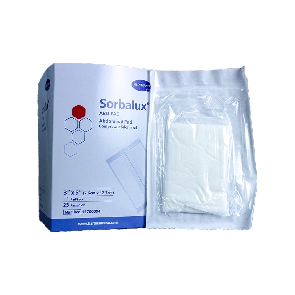 Sorbalux ABD Abdominal Pad, 3 x 5 Inch - Case of 400 - Image 1