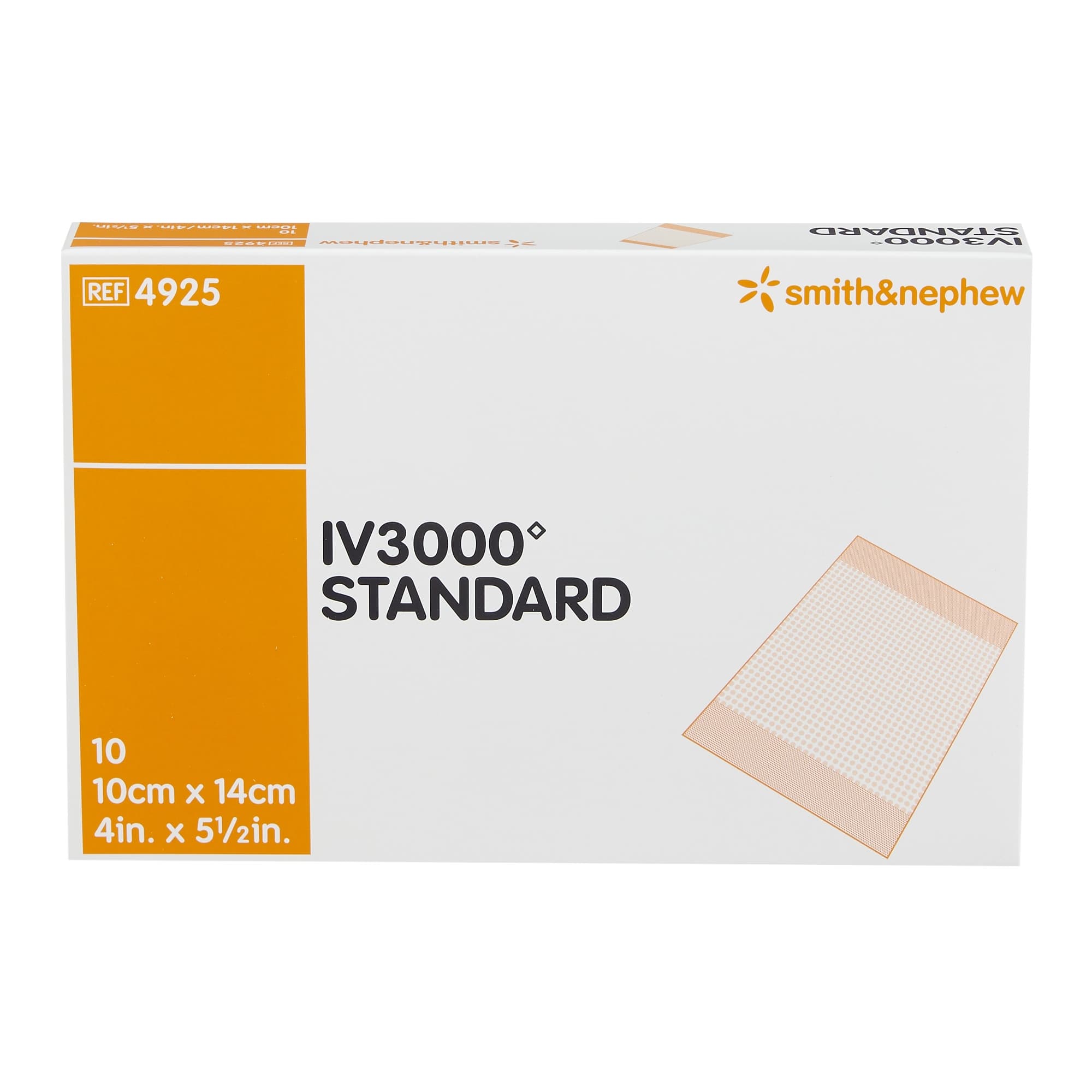 IV3000 Catheter Securement Dressing Sterile, 4 x 5 Inch - Box of 10 - Image 1