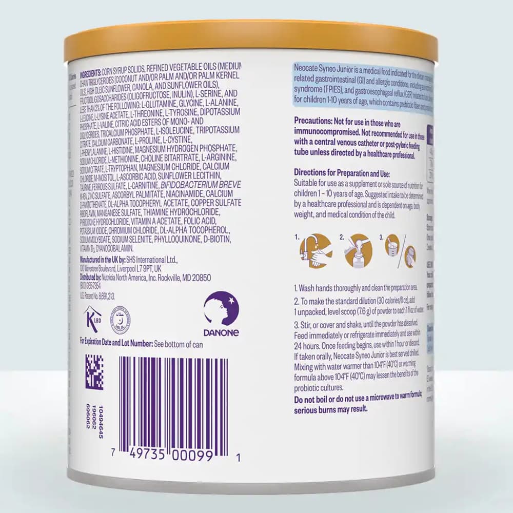 Neocate Syneo Junior Amino Acid-Based Hypoallergenic Formula - Image 3