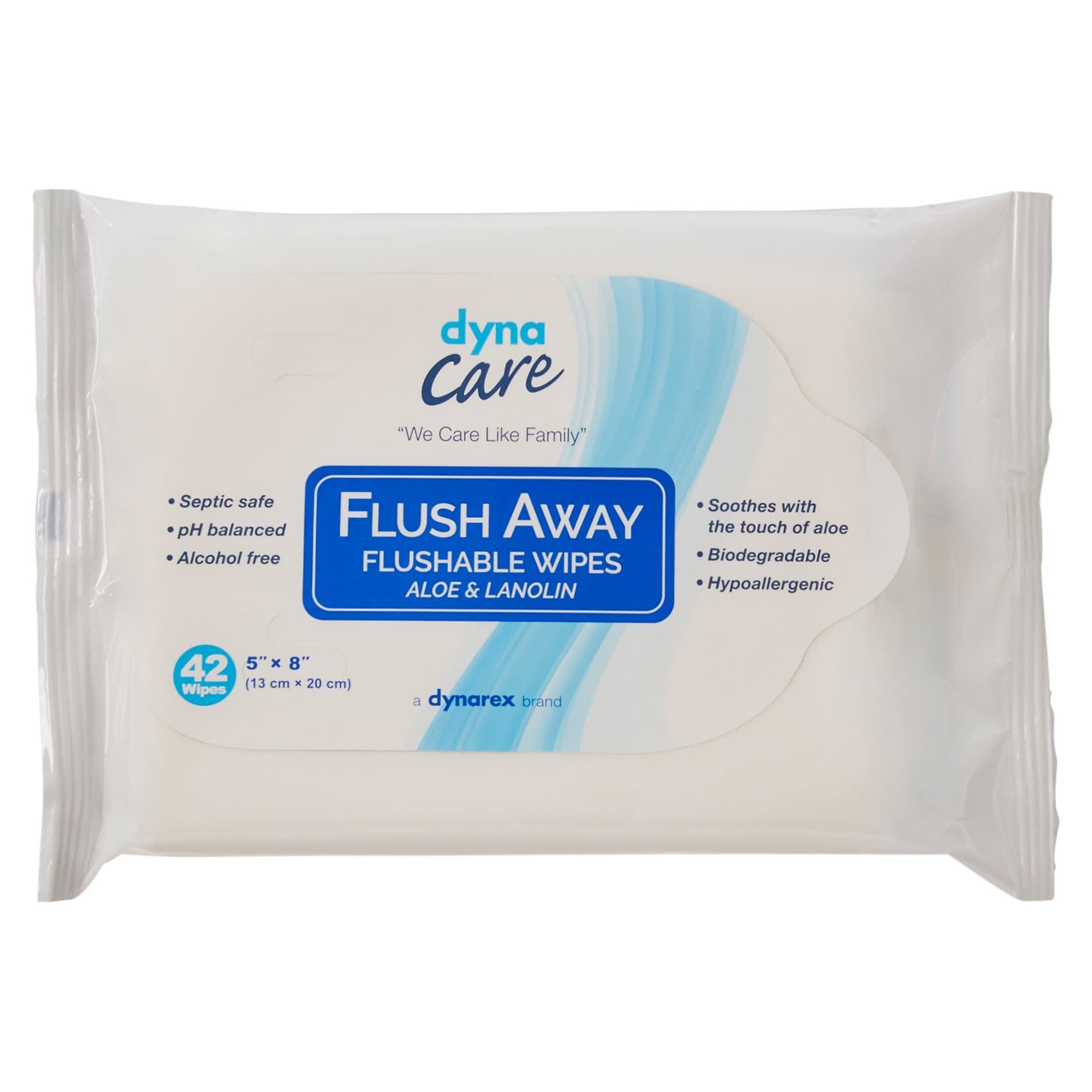 Dyna Care Flush Away Wipe - Box of 42 - Image 1
