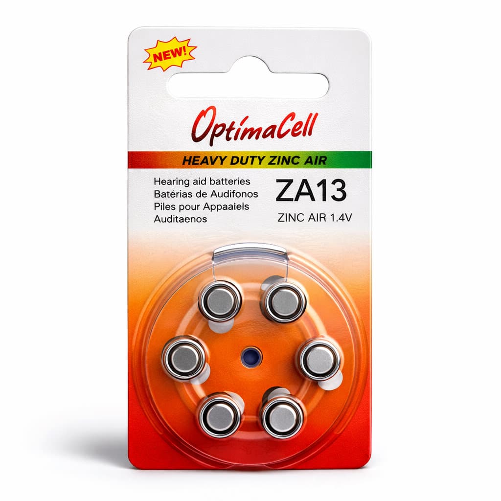 Supreme Technologies Hearing Aid Batteries, Size 13, 1.45V - Package of 6 - Image 1