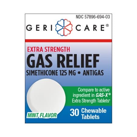 Geri-Care Gas Relief Tablet, 125 mg - Case of 360 - Image 1