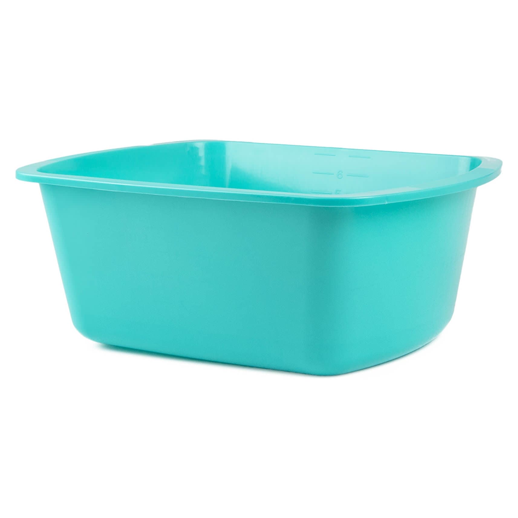 Medegen Medical Products LLC Wash Basin, Turquoise, 6 X 10 X 13 Inch, 7 Quart - Each - Image 1